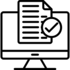 Checklist on a monitor