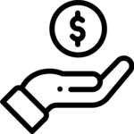 coin in hand icon