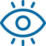 open eye icon blue