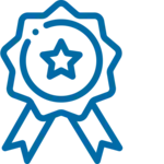 blue star medal icon