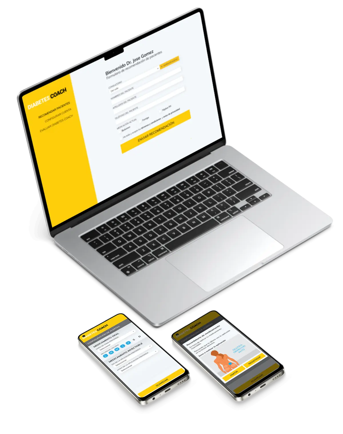AstraZeneca devices showing mockups