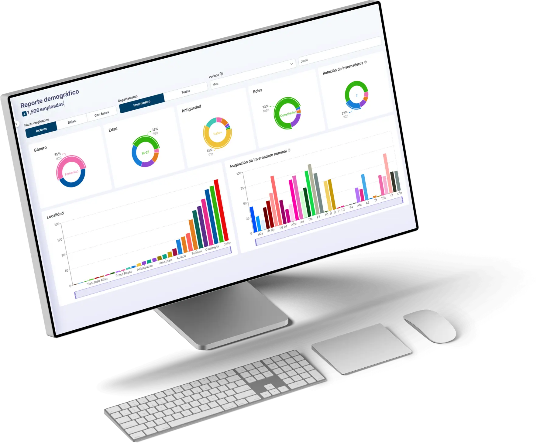 HTGrow mockup on a screen