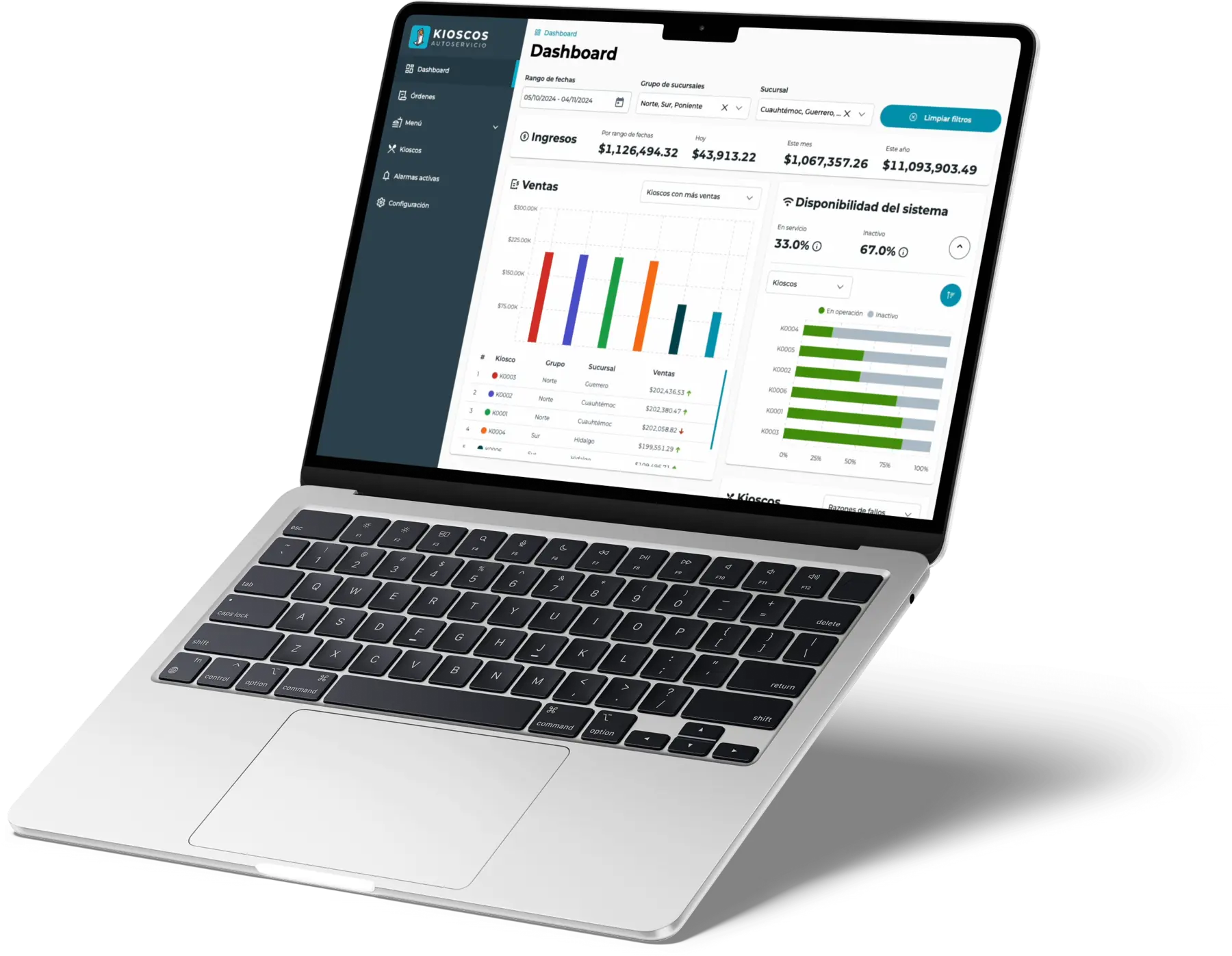 laptop mockup showing the Microsafe app