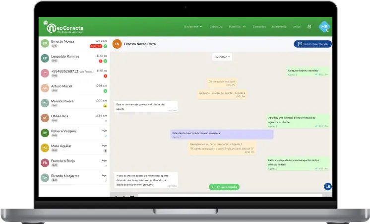 NeoConecta laptop screenshot